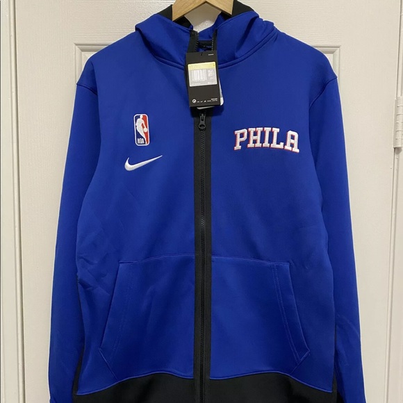 Therma Flex Nike 76ers Men's Nike Heathered Black Philadelphia